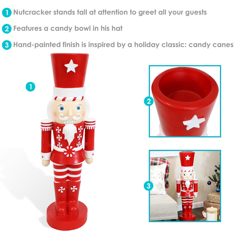 Sunnydaze Alfonso the Noble Indoor and Outdoor Nutcracker Statue - 36 in image number 3