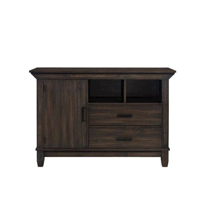 Liberty Furniture Double Bridge Sideboard in Dark Chestnut
