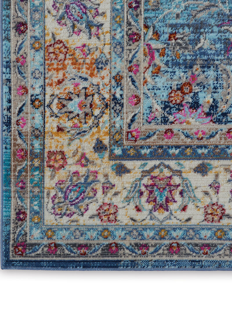Vintage Kashan VKA01 Blue 4' x 6' Rug
