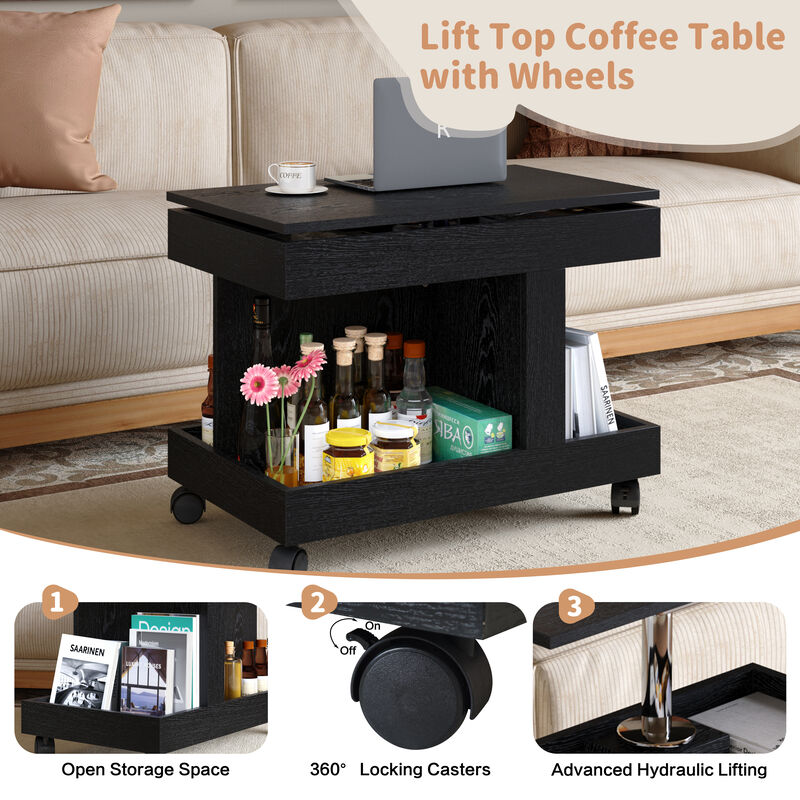 Votfri 360&deg; Rotating Desktop Side Table image number 3