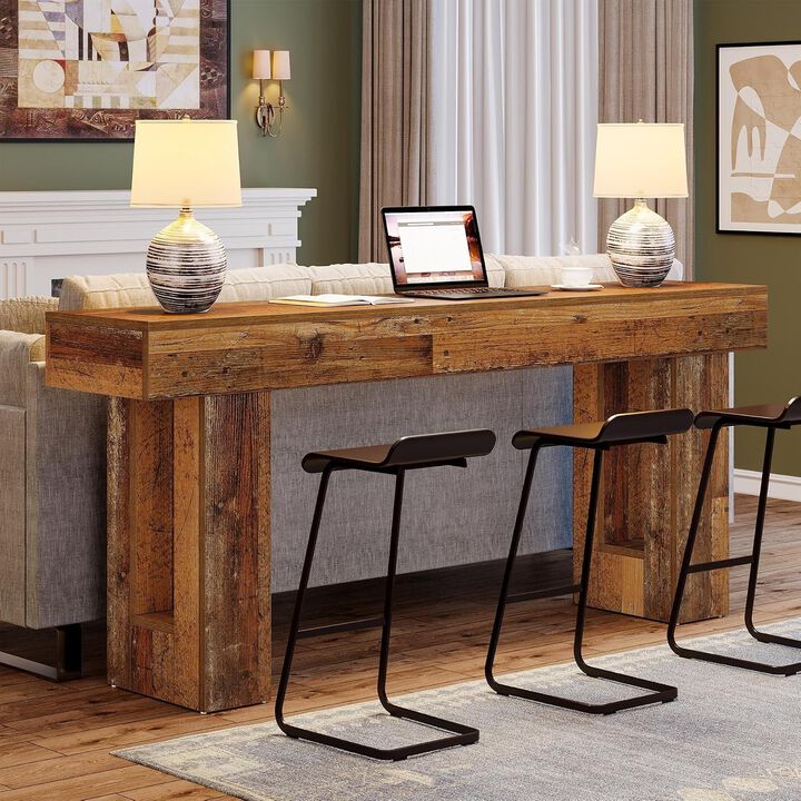 Tribesigns Farmhouse Wood Console Table