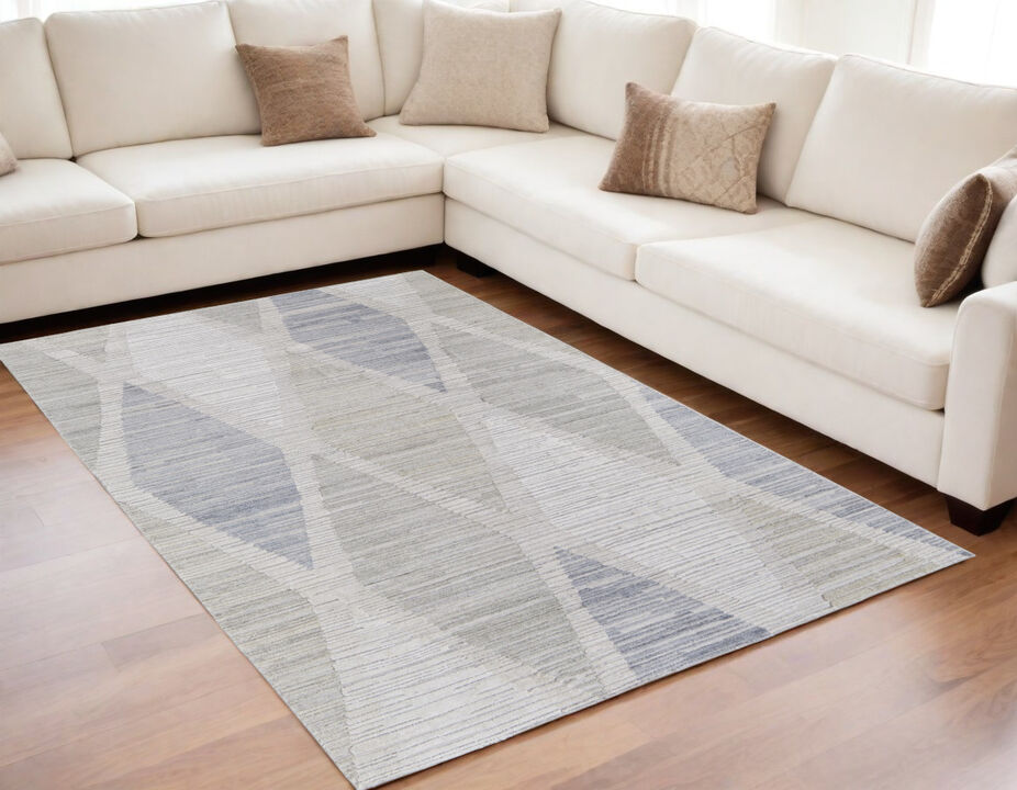 HomeRoots Geometric Hand Woven Area Rug