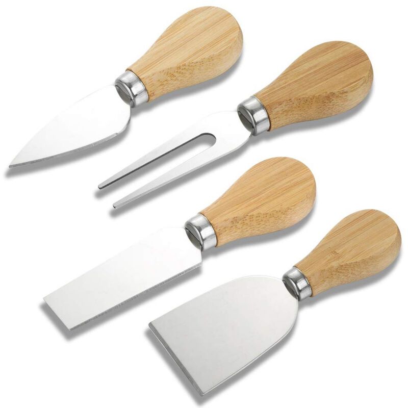 Pack of 4 Stainless Steel Cheese Knife Set image number 0