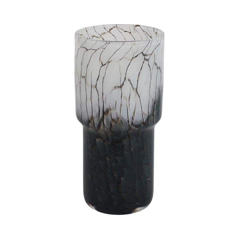 12x6" Abstract Glass Vase image number 2