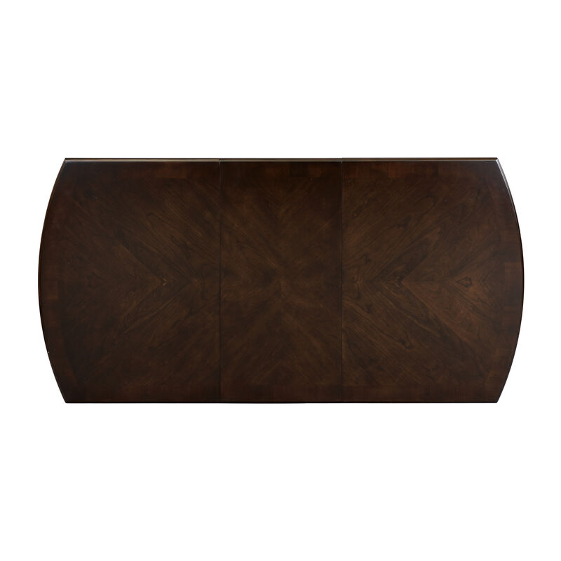 Streamdale Dark Cherry Dining Table with Extension Leaf