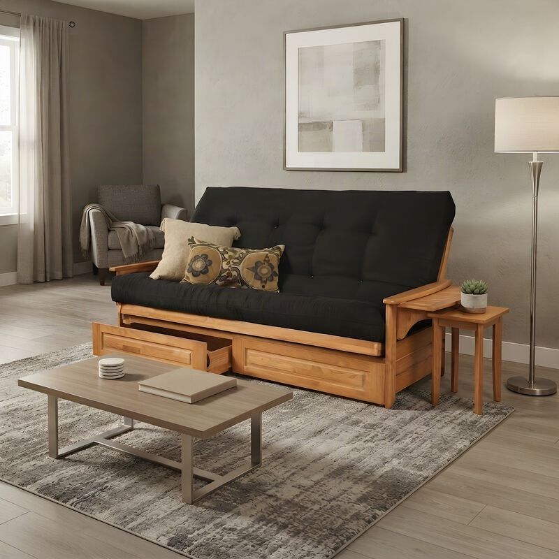 KODIAK Phoenix Frame Queen-Butternut Finish-Mattress-Storage Drawers image number 5