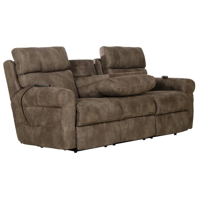 Catnapper Tranquility Power Lay Flat Recliner with Power Adjustable Headrest & Lumbar