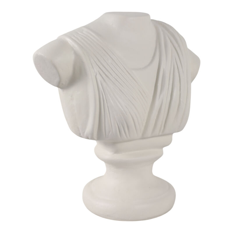 16x15" Paper Mache Bust, Ivory image number 1