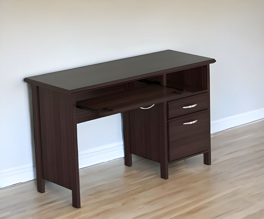 Contemporary Computer Desk with Two Drawers &ndash; Office and Study Furniture