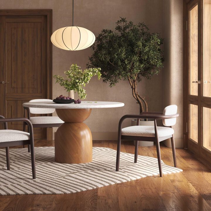 Casafoyer Betsy Cream Performance Boucle Dining Chair