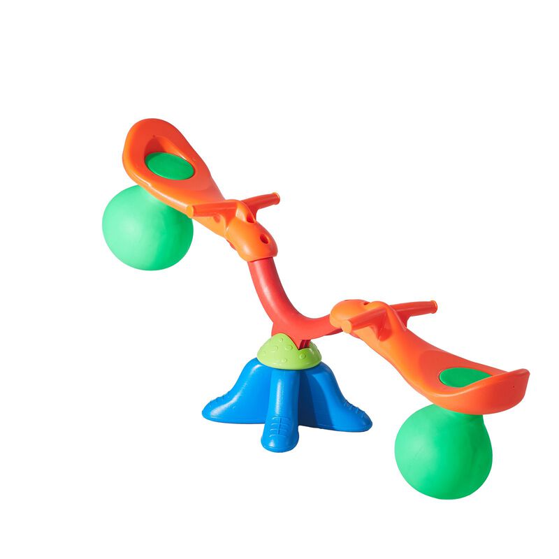 Outdoor Kids Seesaw Sit & Spin, Swiveling Teeter Totter with Handles, Ages 3+ image number 8
