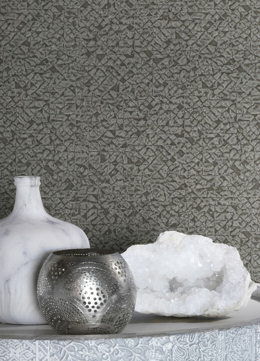 Arbus Black Geo Wallpaper