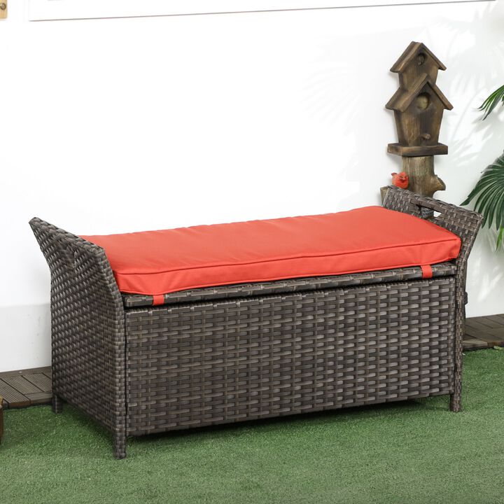 Hivvago Outdoor Garden Bench with Lift-Top Storage