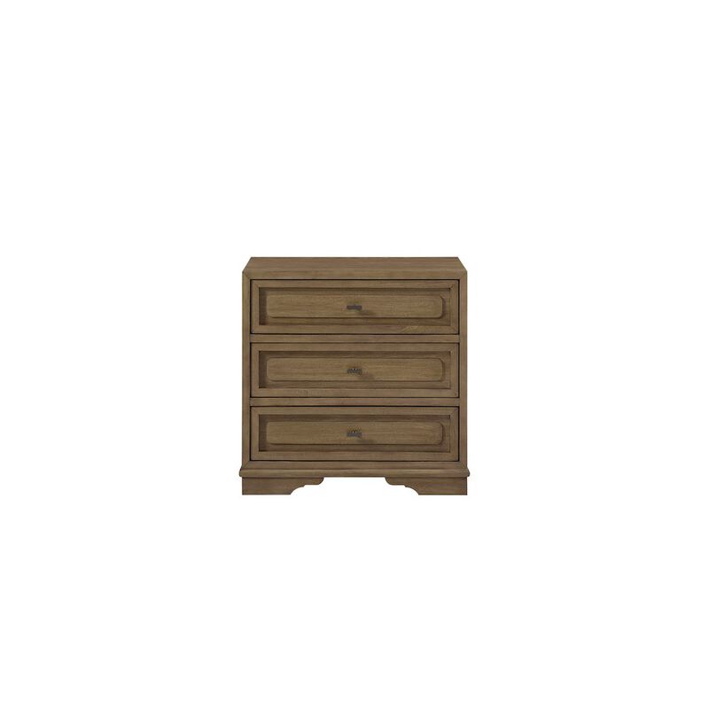 Magnolia 3 Drawer Nightstand - Almond image number 2