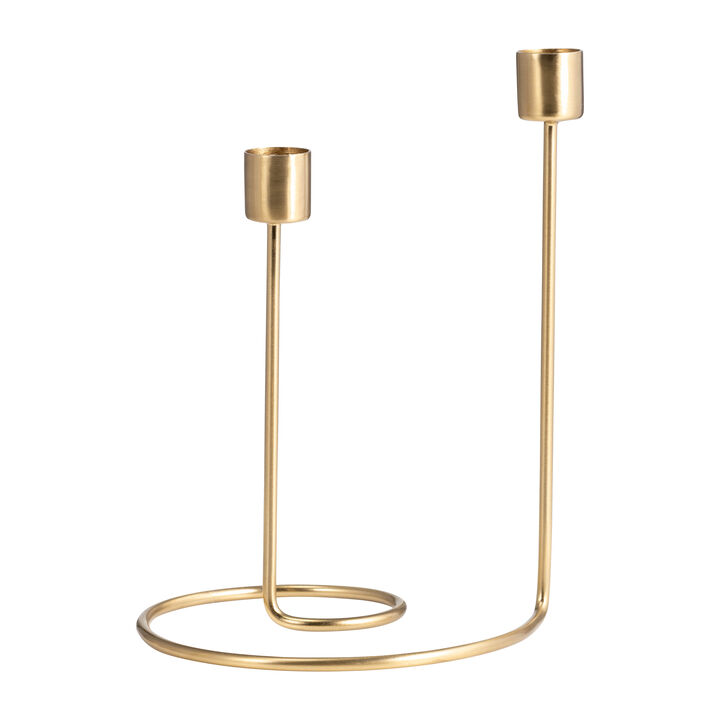 Swirly 2-Taper Candle Holder
