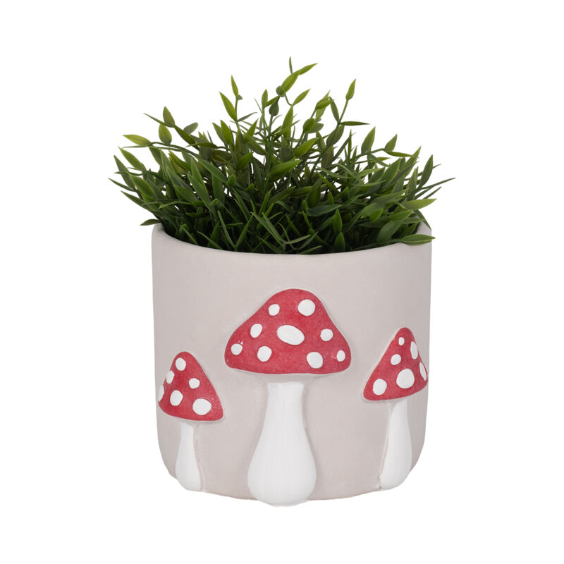 8" Magic Mushroom Planter image number 1