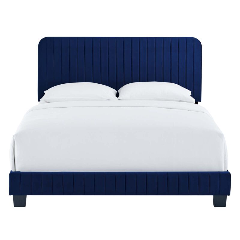 Modway - Celine Channel Tufted Performance Velvet Queen Bed image number 5