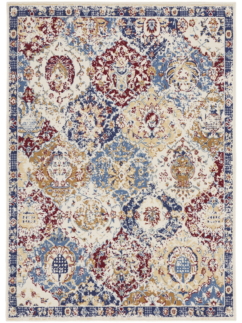 Grafix GRF31 Turquoise/Multicolor 5'3" x 7'3" Rug image number 0