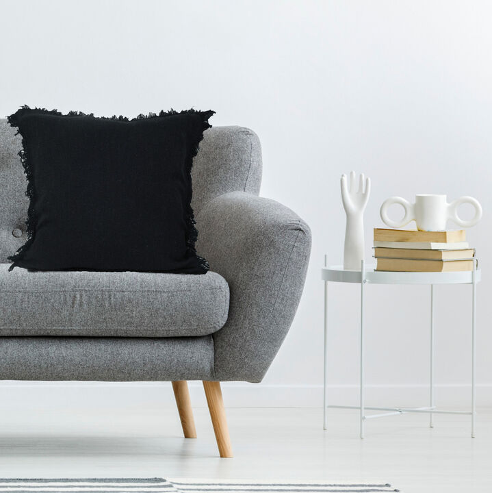 Luxury 100% Cotton Abstract Zippered Pillow &ndash; Decorative Accent Cushion for Sofa, Bedroom, or Living Room