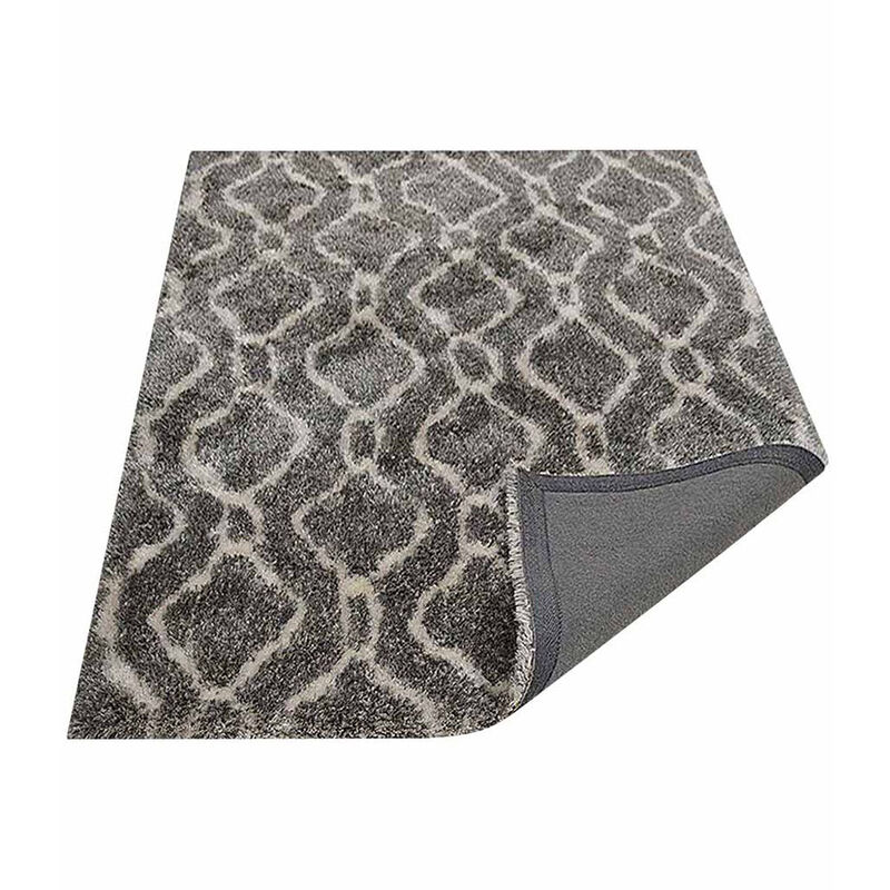 RUGSOTIC CARPETS HAND TUFTED SHAG POLYESTER ECO-FRIENDLY AREA RUGS  - Rectangle, Size, Geometric Modern Design, High Pile Thick Handmade Anti Skid Rugs for Living Room K00081 image number 4