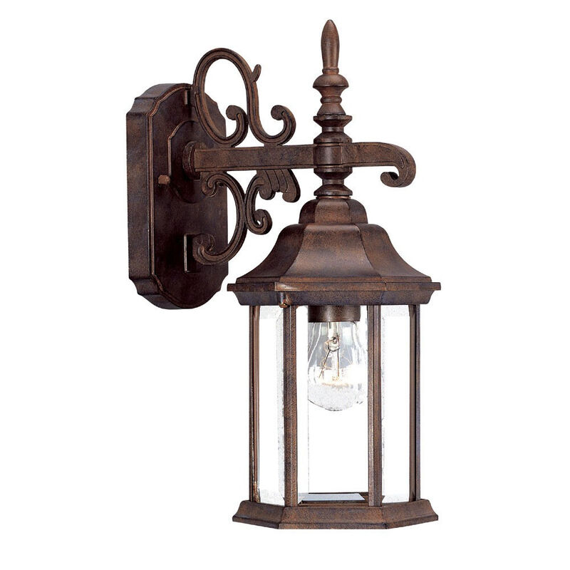Classic Domed Hanging Glass Lantern Wall Light &ndash; Outdoor Fixture for Front Porch