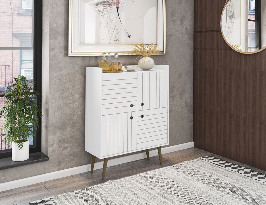 Bogart White Accent Cabinet