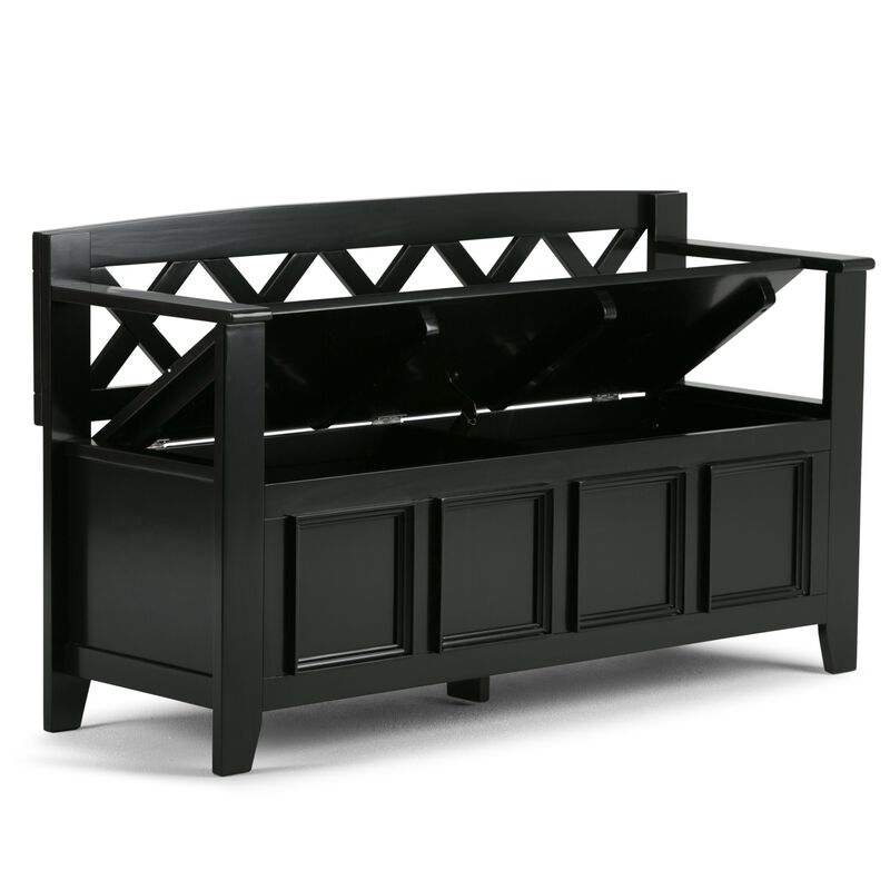 Sigzid Solid Wood Entryway Storage Bench image number 2