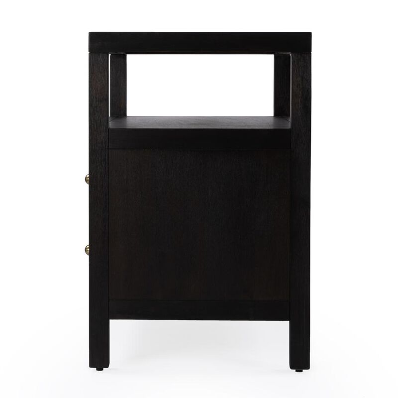 Butler Specialty Nora 2-Drawer Wide Nightstand, Coffee