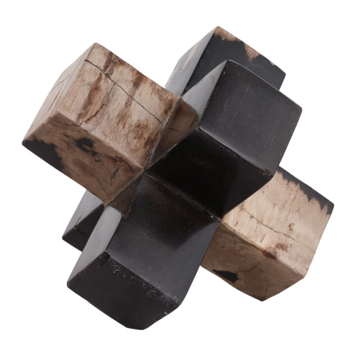 5" Petrified Wood Jack, Multi
