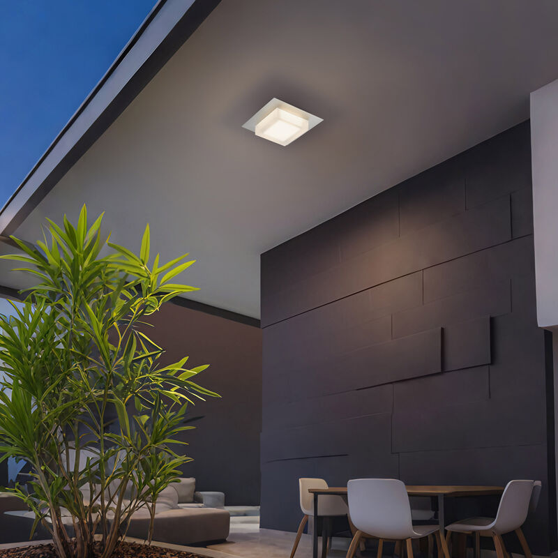 Foursquare 8 inch SS LED Flush Mount image number 7