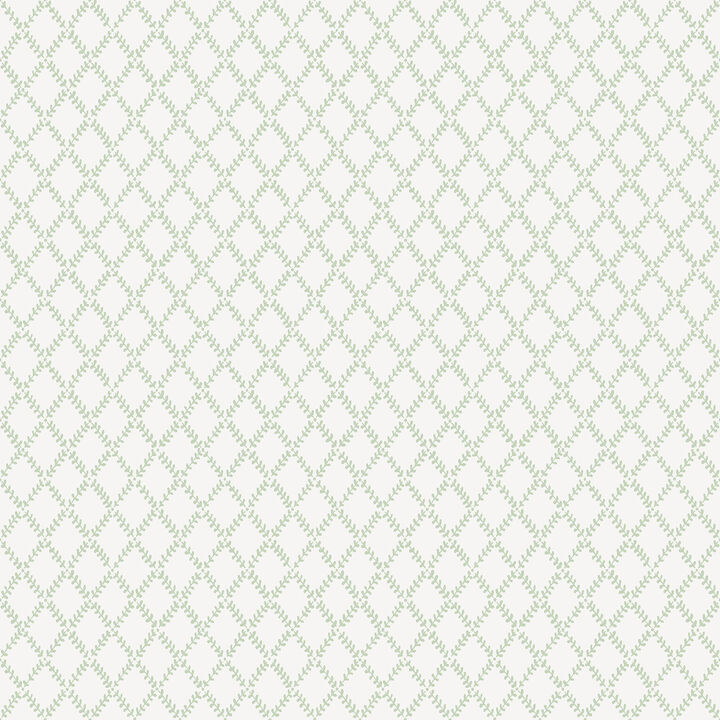 Trevor Sage Leaf Trellis Wallpaper