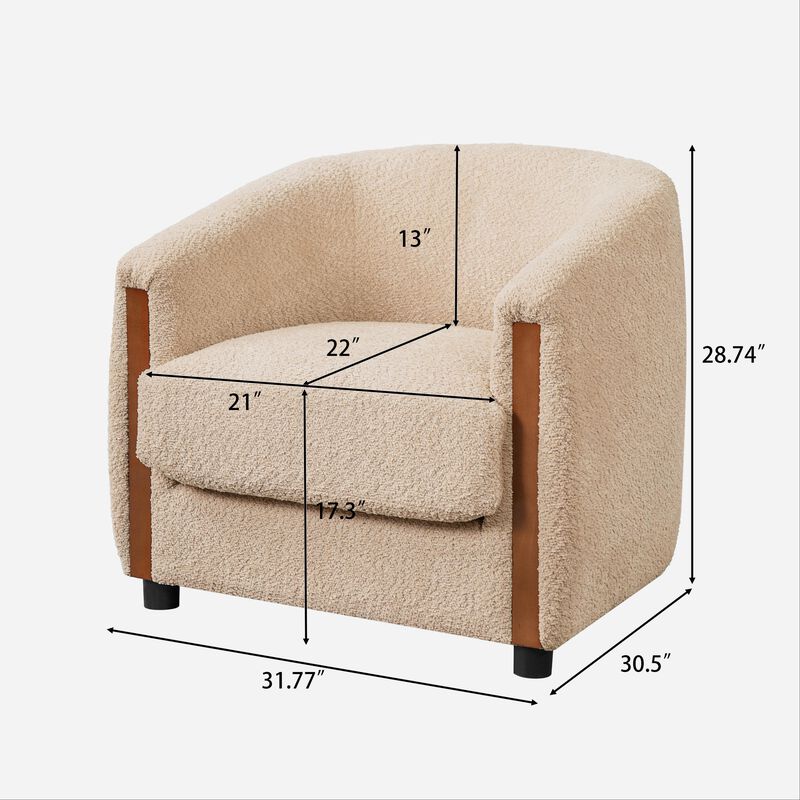 Glucub Barrel Accent Chair image number 6