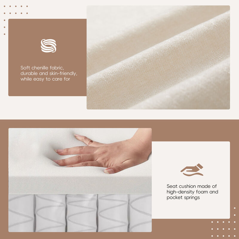 Merax Sectional Sofa, L-Shape with Multifunctional Armrest