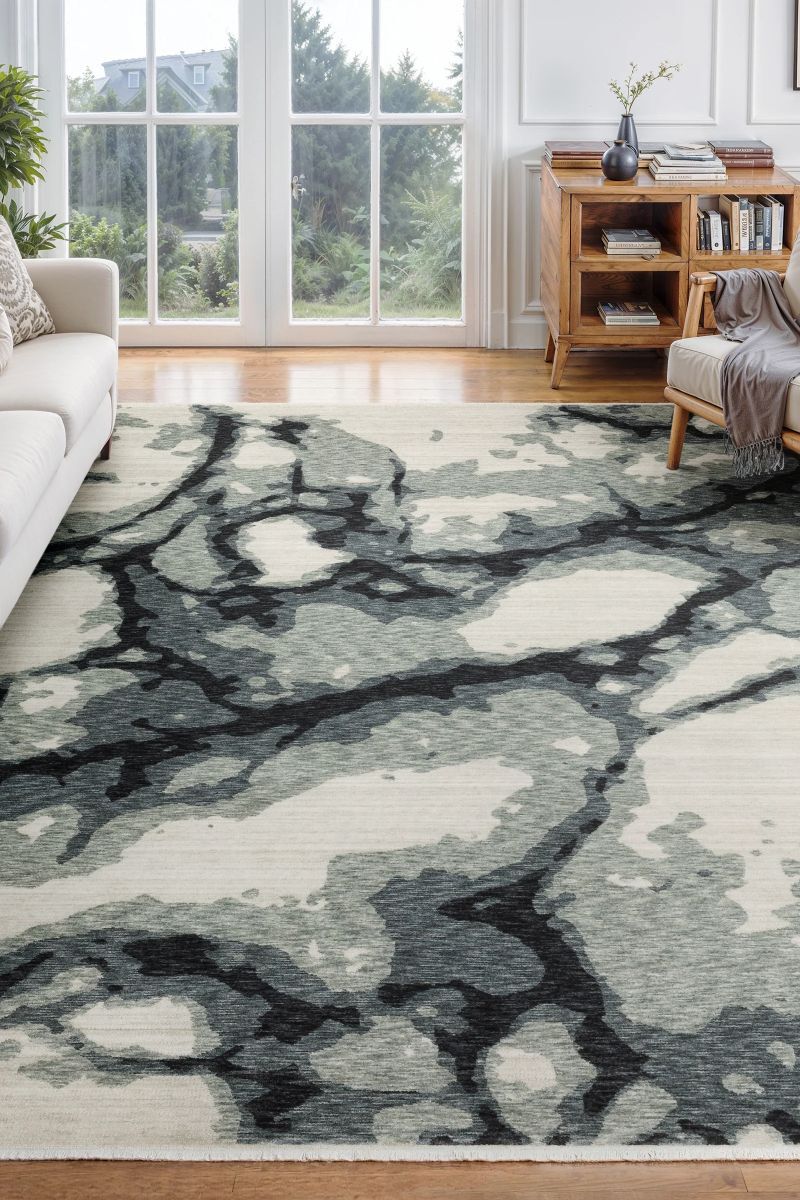Echo ECH08 Blue 3'3" x 5' Rug image number 1