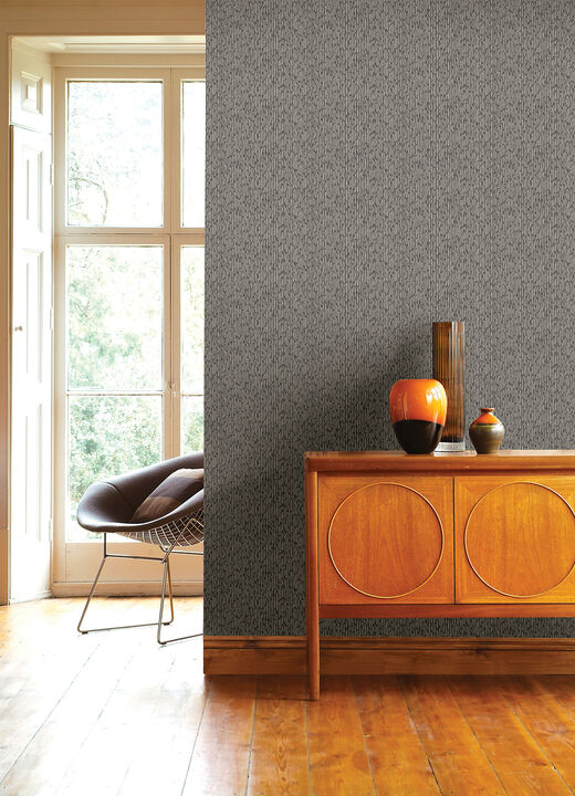 Mackintosh Charcoal Textural Wallpaper (Set of 2)