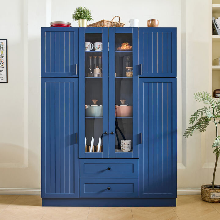 Merax Extra-Large Storage Cabinet with Vertical Dividers, Door Shelves, Adjustable Shelving System