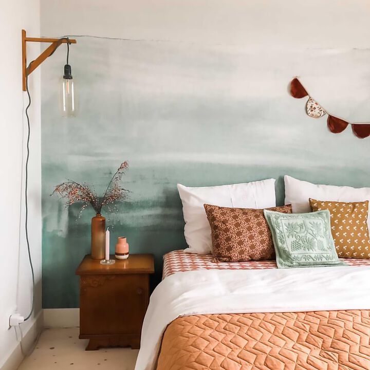 Day Dreamers Layered Green Mural RB252