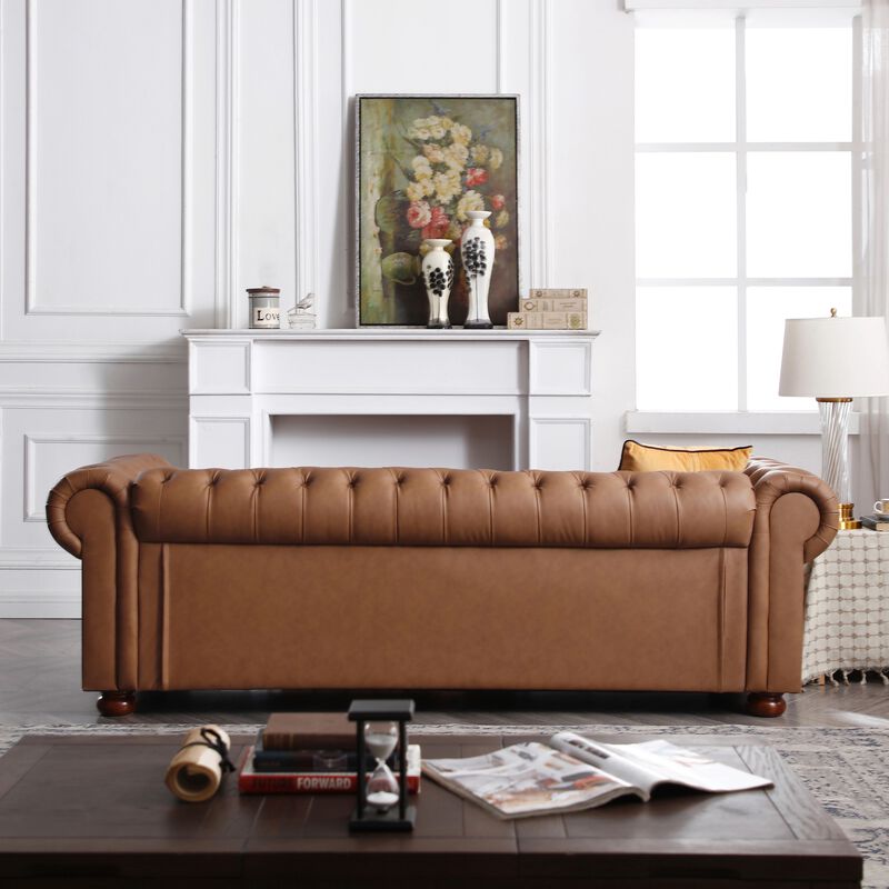 Zurpid Classic Chesterfield Sofa image number 4
