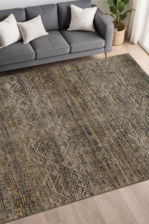 Vico VC8 Black 1'8" x 2'6" Rug