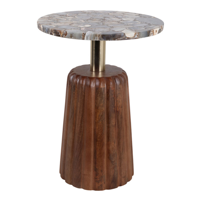 Elginshaw Agate Top Wood Accent Table image number 3