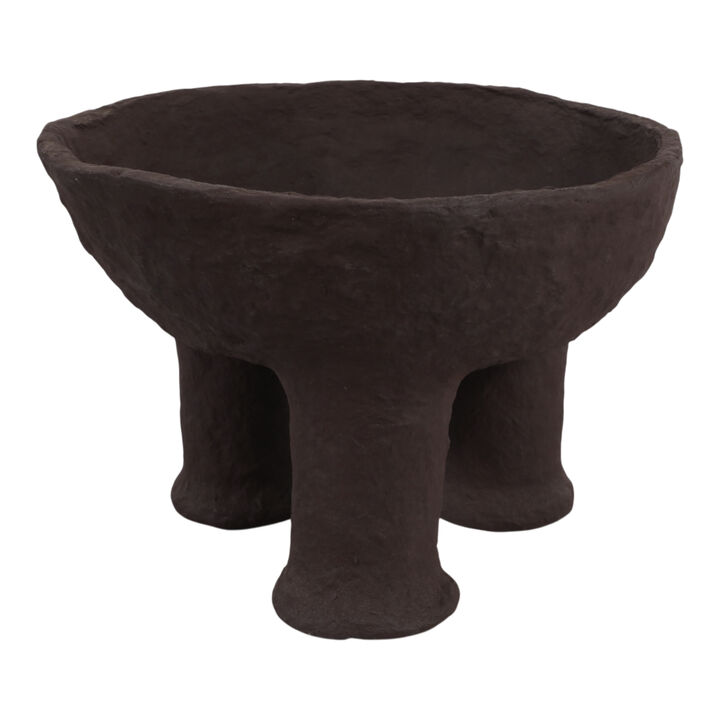 3-Footed Paper Mache Bowl