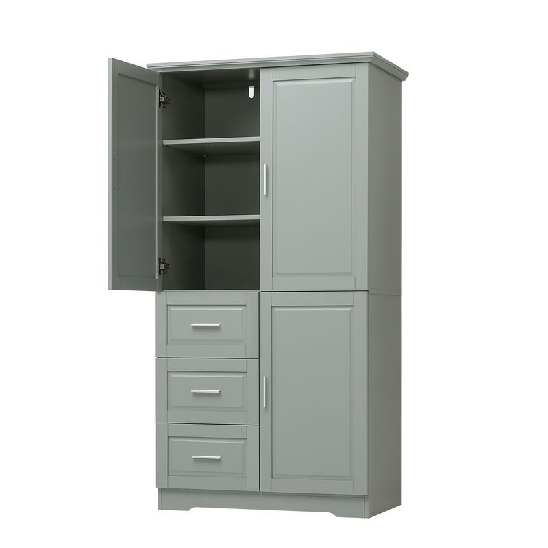 Merax Modern Storage Cabinet with Doors for Bathroom