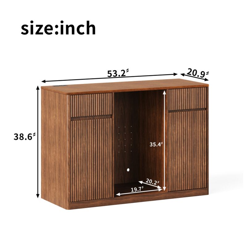 Mubgag Wood Wine Storage Cabinet image number 9