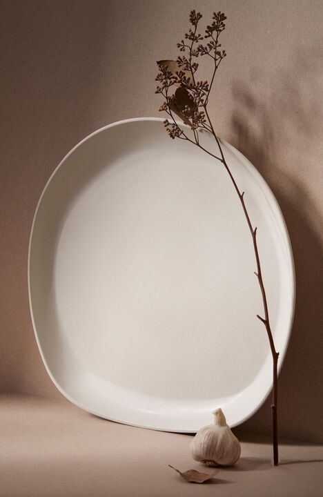 Stoneware Round Serving Platter