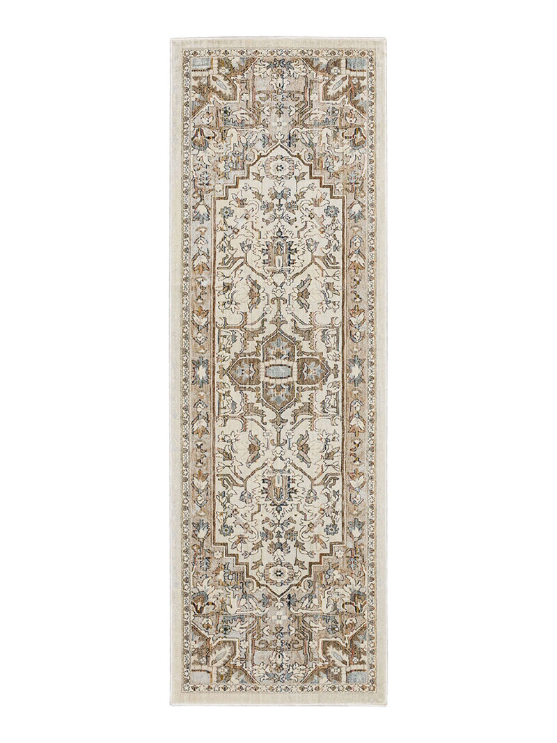 Divina Exalted Grey 2'6" x 7'10" Runner Rug image number 0