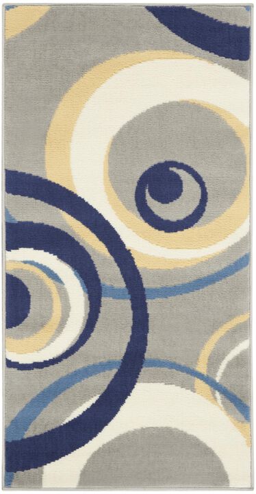 HomeRoots Geometric Power Loom Area Rug