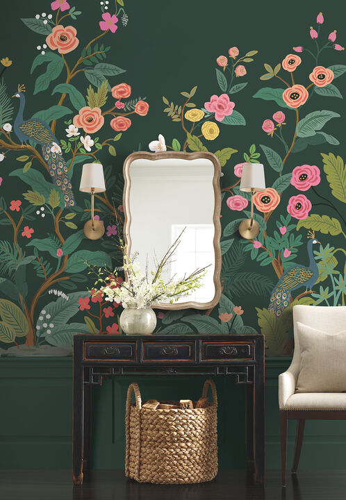 Peacock Emerald Wall Mural