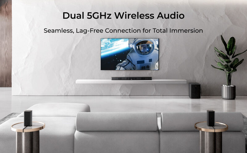 ULTIMEA Skywave Series 5.1.4ch Wireless Surround Sound System, 760W Dolby Atmos Sound Bar with 8" Subwoofer,2 Wireless Surround Speakers image number 6