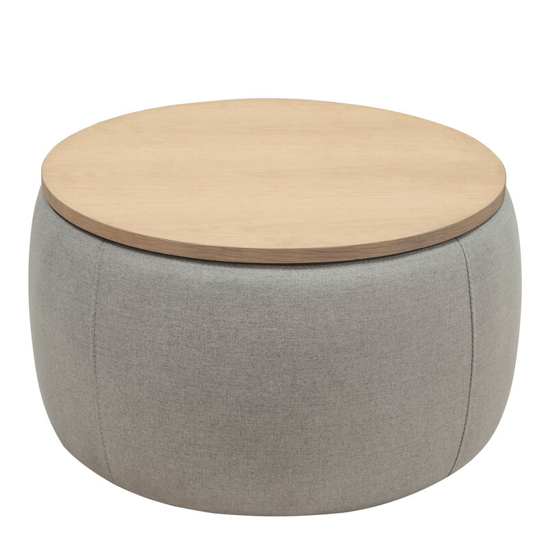 TATEUS Round Storage Coffee Table image number 8