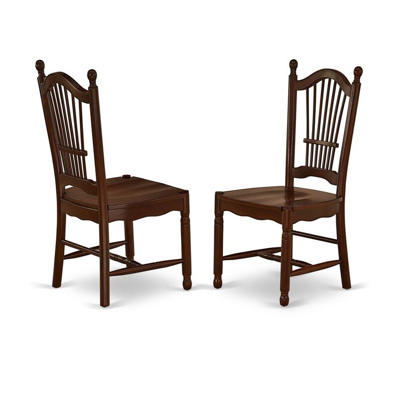 East West Furniture Dining Room Set Mahogany